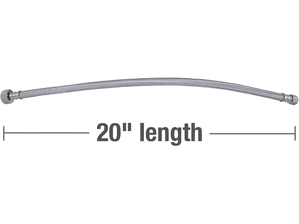 Danco 59831 20-Inch Faucet Connector, Stainless