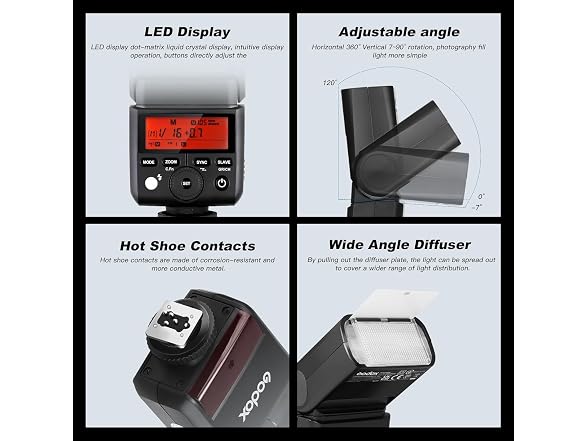 Godox TT350S 2.4G TTL Speedlite Flash
