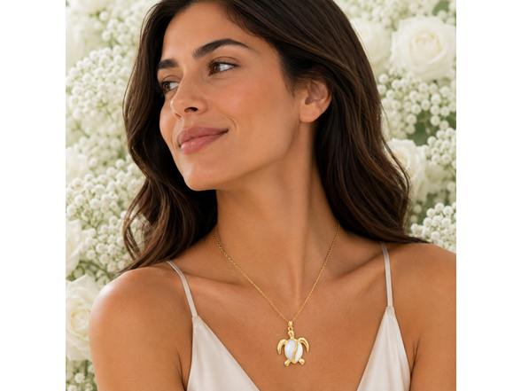 18K Gold Plated Sea Turtle Necklace