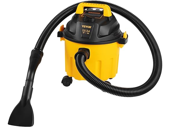 VEVOR 2.6 Gallon 2.5 Peak HP Wet and Dry Shop Vac