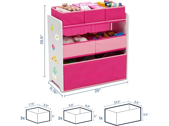 Delta Children 6 Bin Toy Organizer
