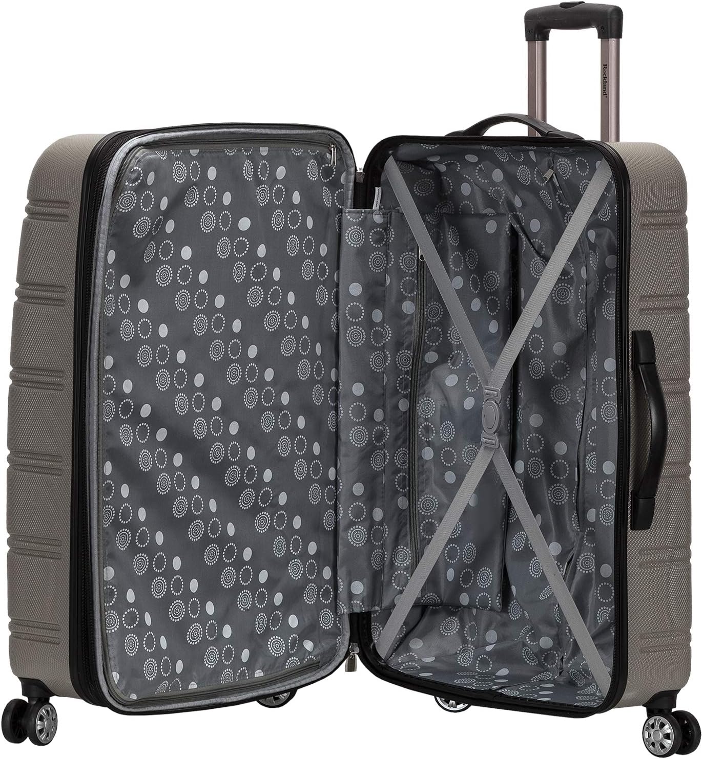 Rockland Melbourne Hardside Expandable Luggage Set, Silver - Gallery 13