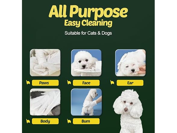 Petazy Pet Wipes for Dogs & Cats (200Ct)