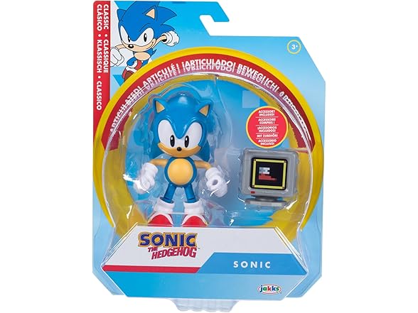 Sonic The Hedgehog 4" Articulated Action Figures
