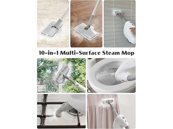 PureSwirlz 10-in-1 Steam Mop