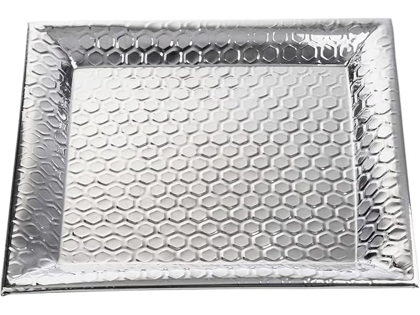 TableCraft 12844 Hive Collection Square Serving Tray