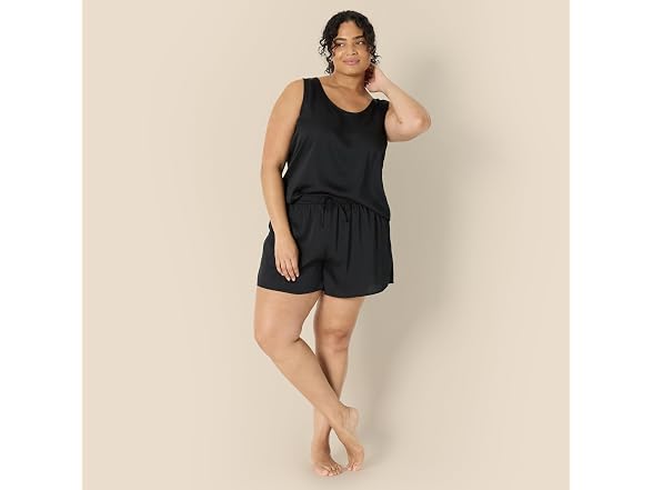 Amazon Essentials Women Soft Satin Tank Top Set