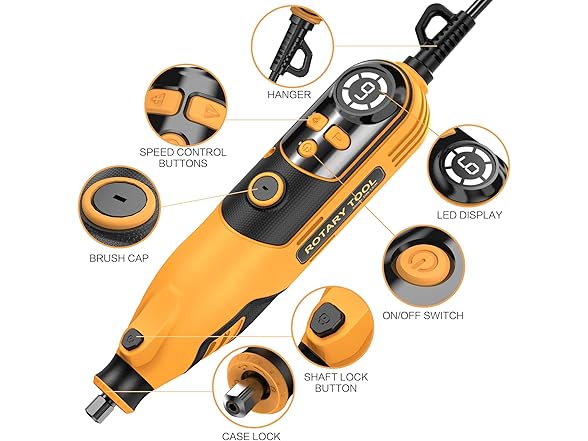 Rotary Tool, Handstar Rotary Tool Kit, 6 Variable Speed Elec (Open Box)