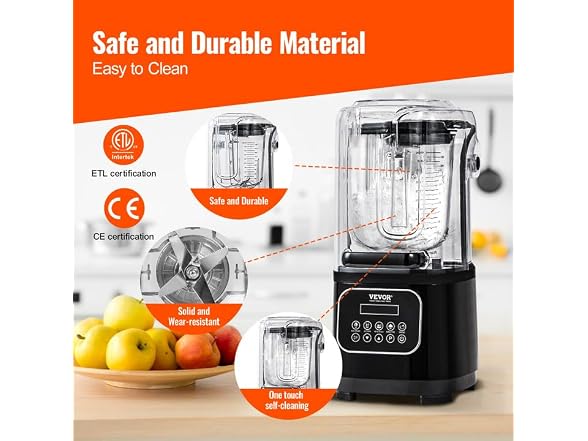 Professional Blender with Shield, Commercial