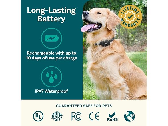 PetCove PawGuard 2-Dog Wireless Dog Fence & Training Collar