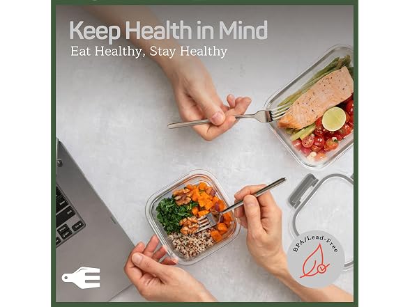 Emporio Kitchen Borosilicate Glass Food Storage Containers Gray