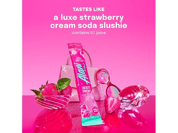 10CT Alani Nu PINK SLUSH Energy Sticks, Energy Drink Powder