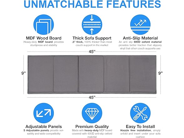 Couch Cushion Support Boards Set of 2