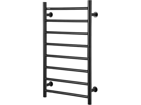 VEVOR 8 Bars Towel Warmer Rack, 120V