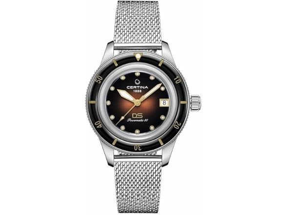 Certina Women DS Heritage Diamonds Brown Watch