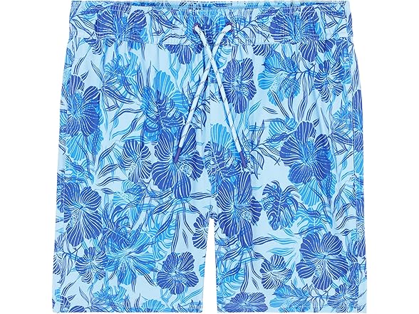 Izod Men Swim Trunks Comfort Swimsuit Placid Blue