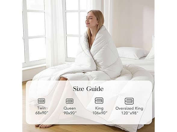 White Feather Down Comforter Twin