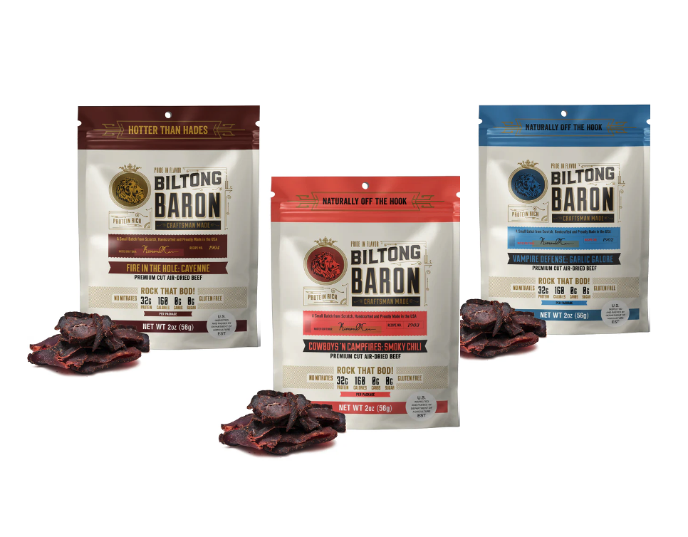 (6pk) Biltong Baron Premium Air-dried Beef Best Sellers - Gallery 11