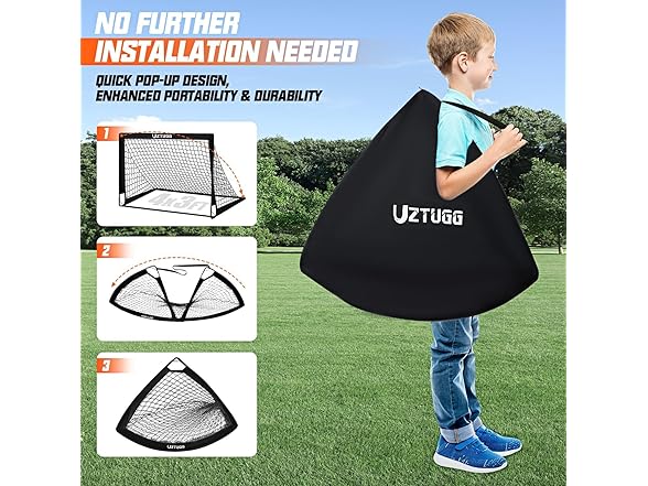 UZTUGG Soccer Goals 2 Pack 4' x 3'