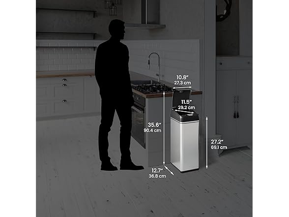 iTouchless 13 Gallon Automatic Trash Can