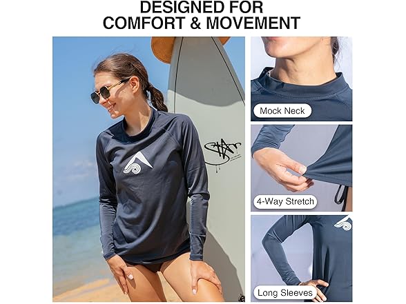 Kanu Surf Wmns Grey Rashguard (L)