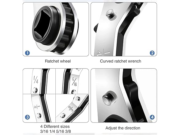 YYTONG Hvac Service Wrench 3/16-3/8"