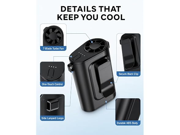 Luienao Portable Waist Fan