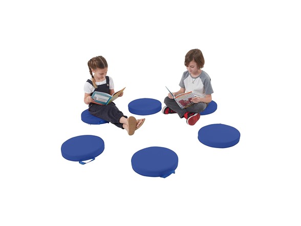 ECR4Kids SoftZone Round Floor Cushions