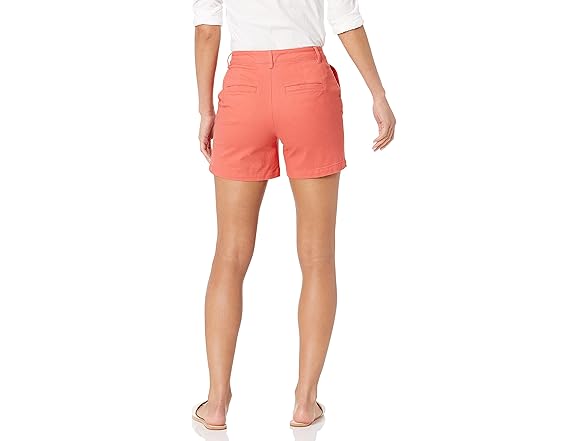 Amazon  Essentials 5" Khaki Shorts Coral Pink 12
