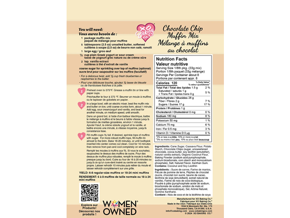 (6pk) XO Baking Gluten-free Mixes Breakfast Favorites