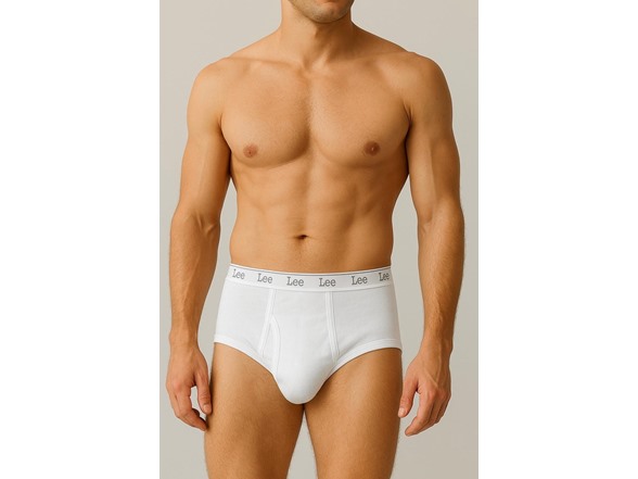 6-Pairs Lee Men's 100% Cotton Briefs