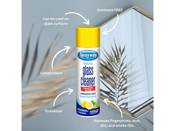 Sprayway Foaming Glass Cleaner Lemon 19oz