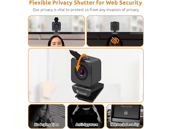 TOUCAN 1080P Webcam for PC