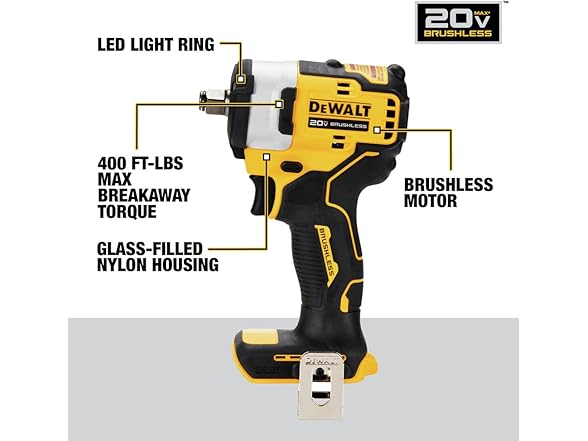 DEWALT DCF911B 20V MAX 1/2" Hog Ring Impact Wrench