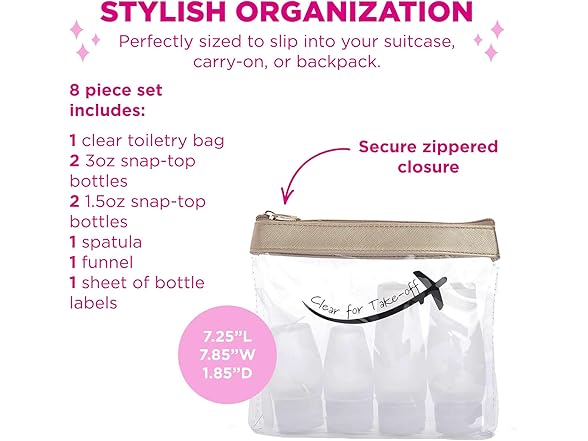 MIAMICA Silicone Bottle Set - Gold/Take Off Case, 8-Piece Set