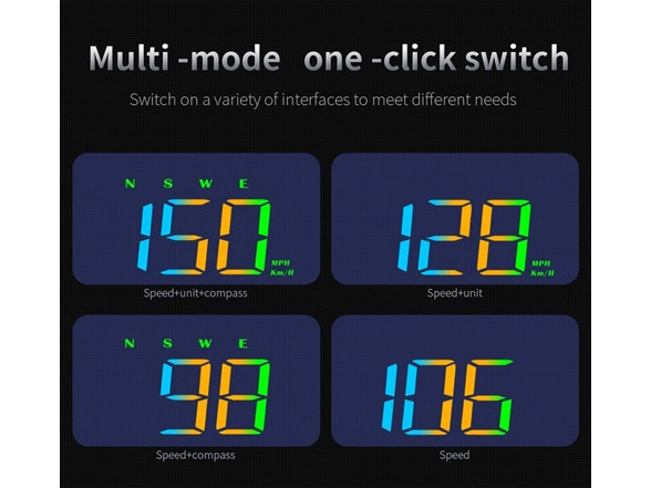 Head-Up Speedometer Display