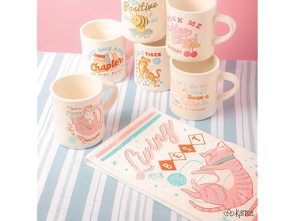 Karma Retro Diner Tea Towel
