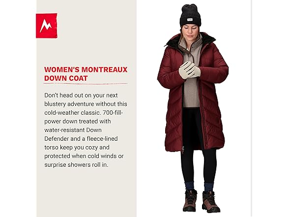 Marmot (L) Womens Montreaux Down Puffer Coat