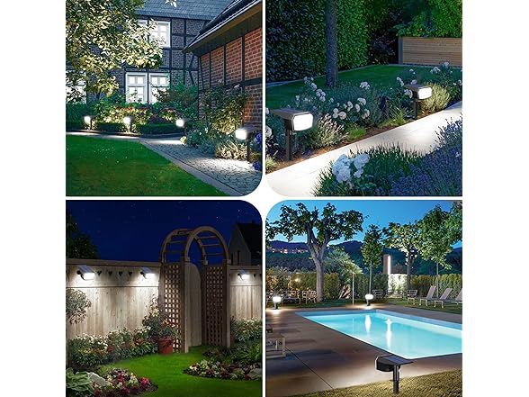 Sucolite 6-Pack Solar Spot Lights Outdoor Waterproof IP65