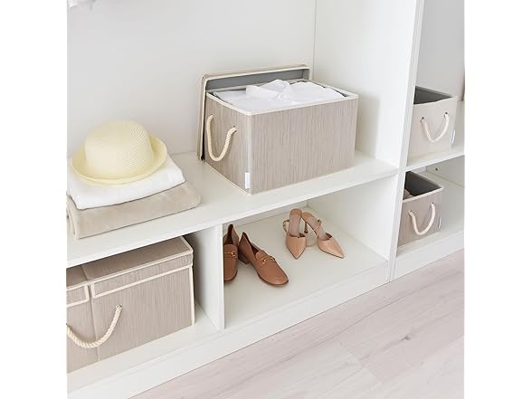 Sukkiri 2-Pack Foldable Storage Bins Clay