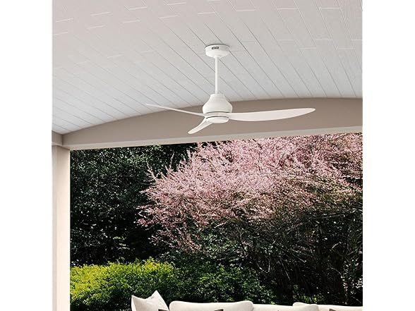 Hunter Fan 52" Matte White Indoor/Outdoor Ceiling Fan