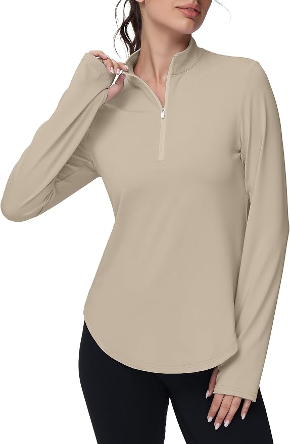 Ggov Women Golf Polo Long Sleeve Workout V Shirts - Gallery 17
