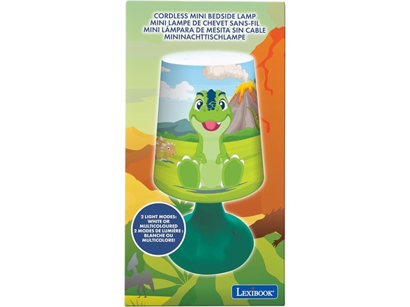 Lexibook, Dinosaur, Cordless Mini Bedside Lamp