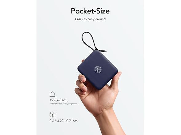VRURC 10000mAh 22.5W Portable Charger
