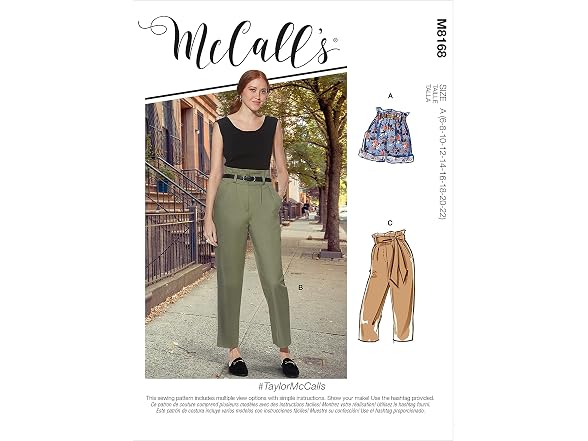 McCall's M8168A Misses Skirt/Pants, A