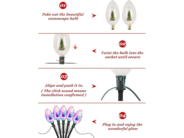 Jumbo C70 Christmas Pathway Lights, 16FT