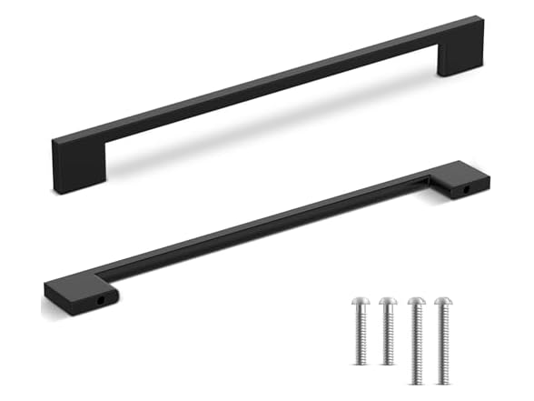 Southern Hills Black Cabinet Pulls, 8.75"