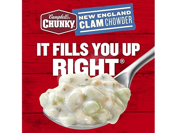 Campbell’s Chunky Soup, New England Clam Chowder