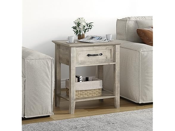 coucheta Grey Nightstand 2 Pack