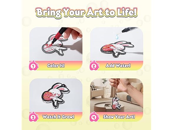 BoxNoble Magic Aqua Puffs 3D Art Craft Kits